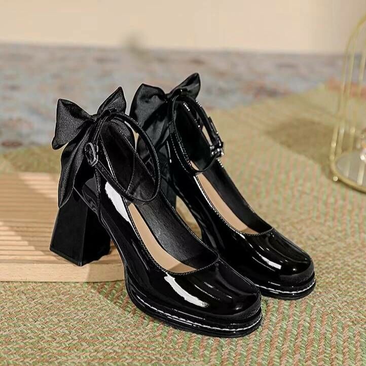 氣質大蝴蝶結高跟鞋