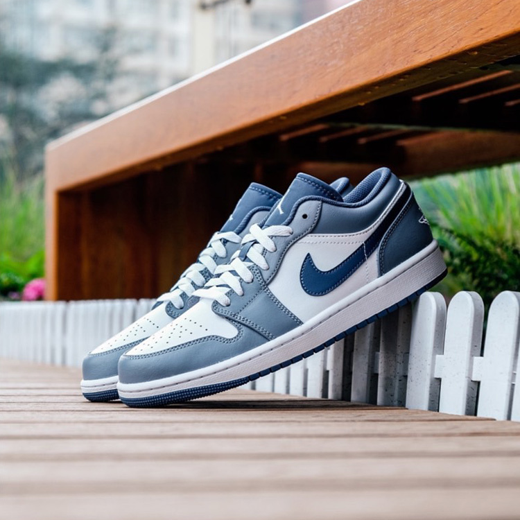 AIR JORDAN 1 LOW "GREYISH BLUES" 灰藍 男鞋 553558-414