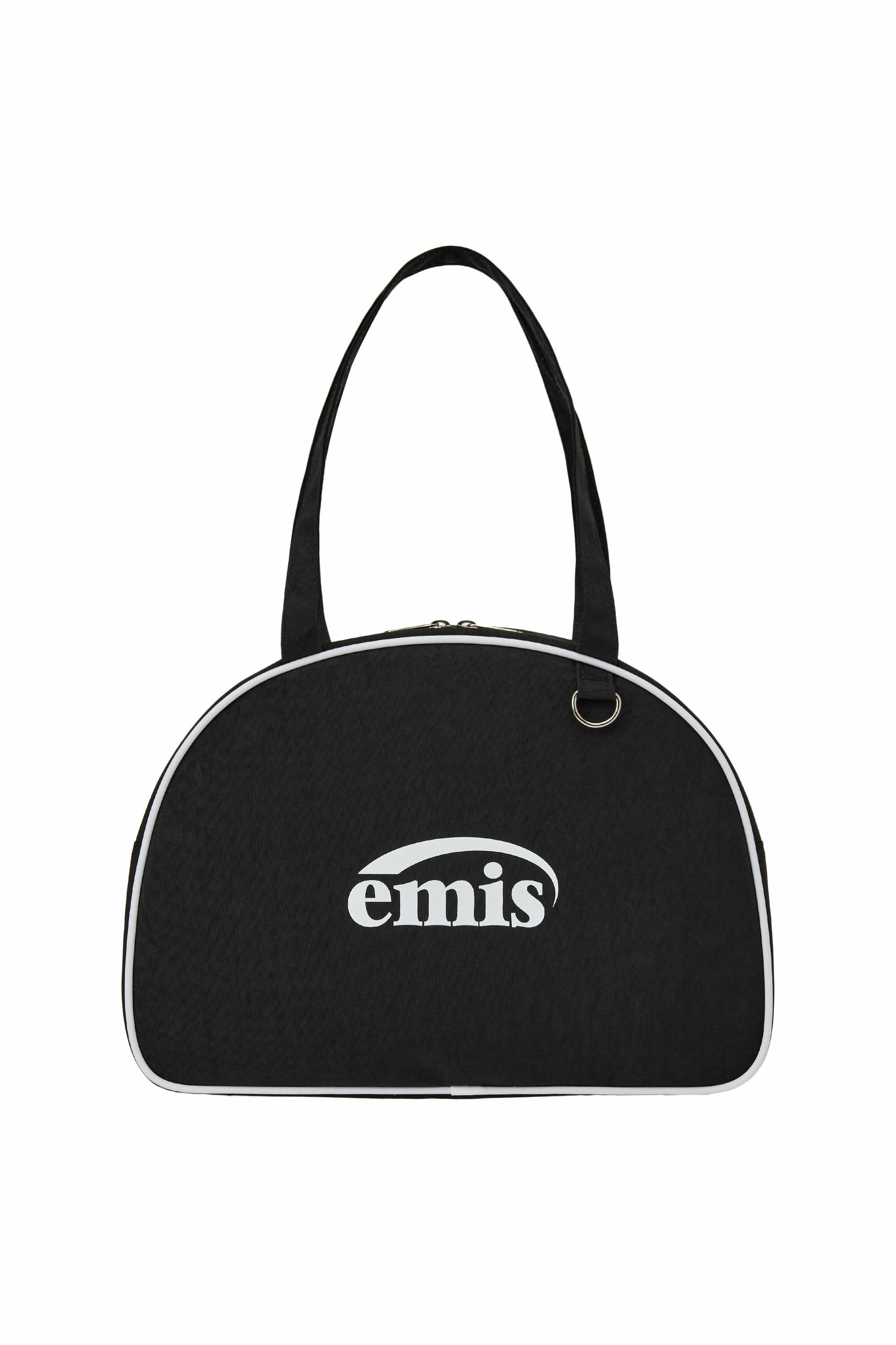 【EMIS】 NYLON ROUND HALF BAG /追跡付 emis NYLON ROUND HALF BAG - BLACK