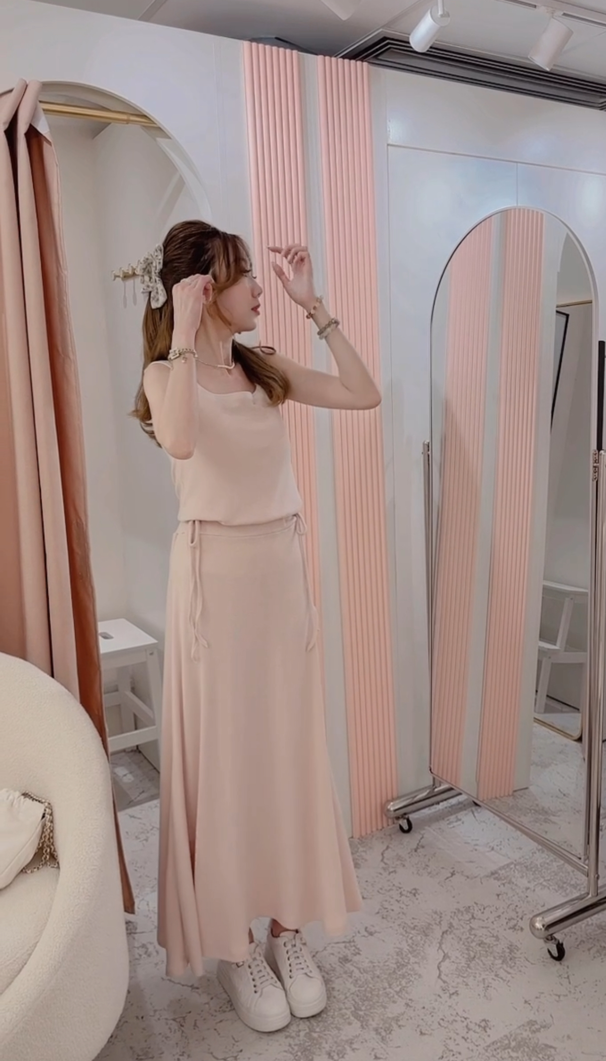 *MADE BY BJ2 SERIES* THE SQUARE COLLAR RIBBON DAILY SET (VEST + SKIRT) 2024