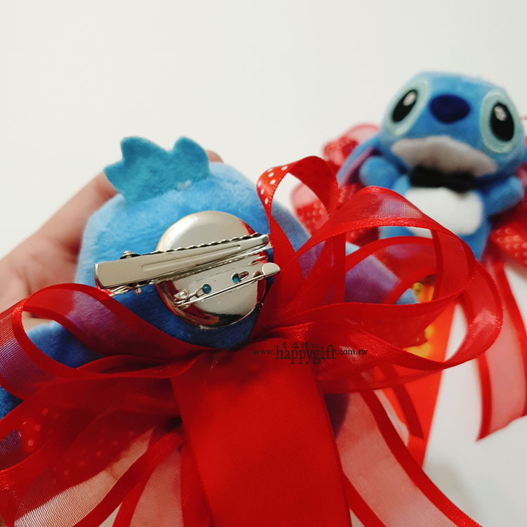 史迪奇婚禮胸花,史迪奇新郎胸花,史迪奇新娘胸花,sitich-corsage