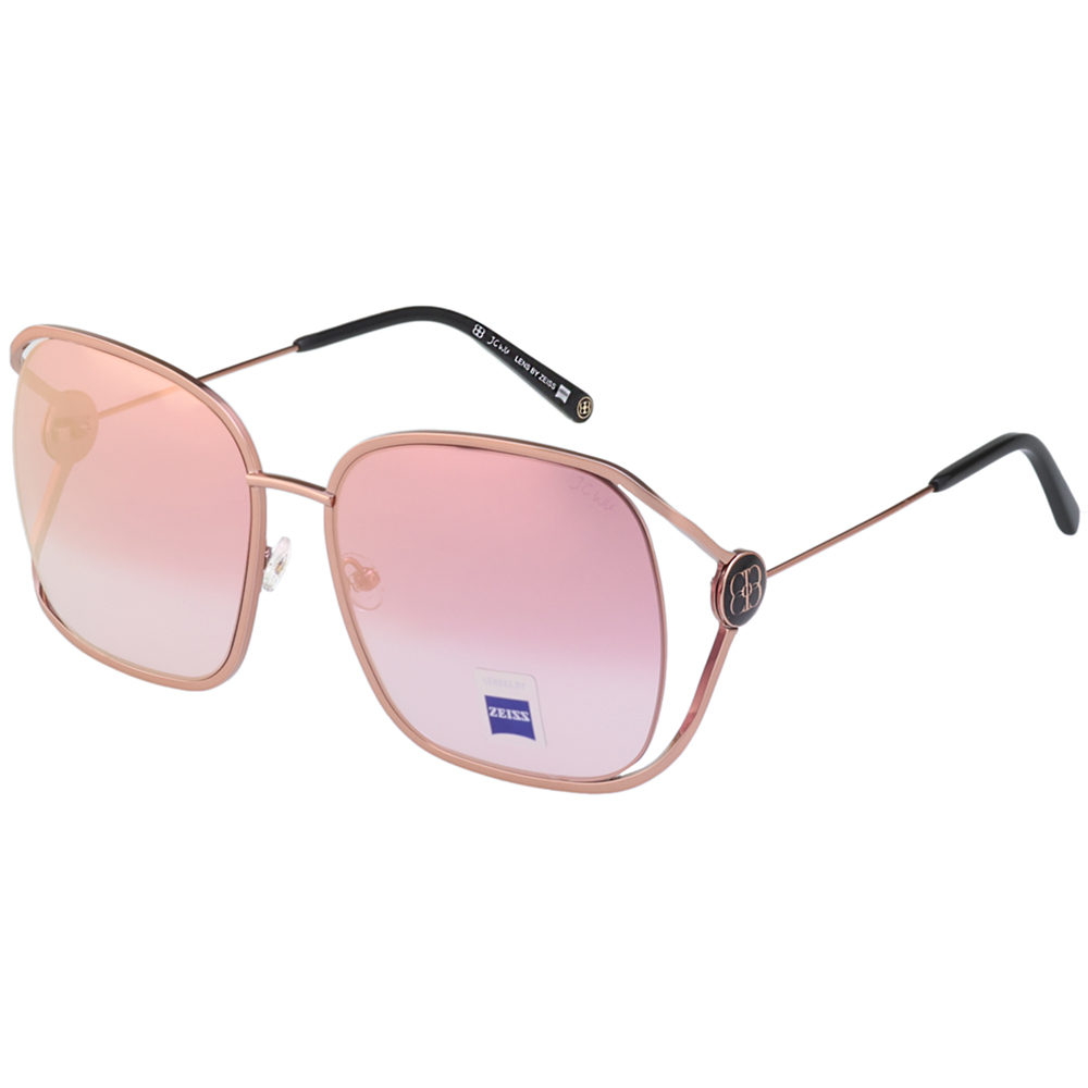 JC WU 純鈦 水銀面 墨鏡 太陽眼鏡(玫瑰金)JC6001-2