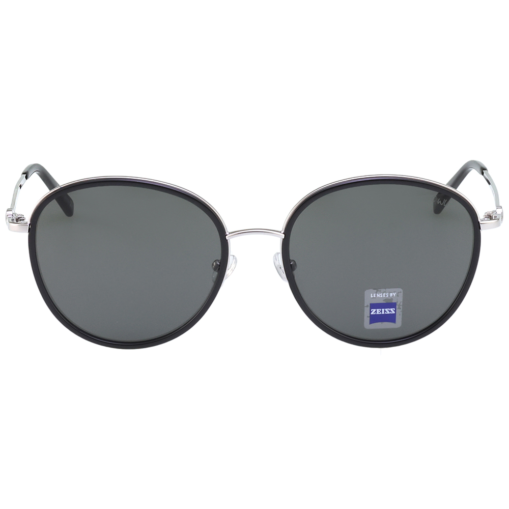 JC WU 墨鏡 太陽眼鏡(黑配銀色)JC6004-1