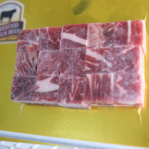 US Frozen Beef Cubed 250g
