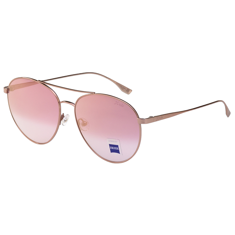JC WU 純鈦 水銀面 墨鏡 太陽眼鏡(玫瑰金色)JC6007-3