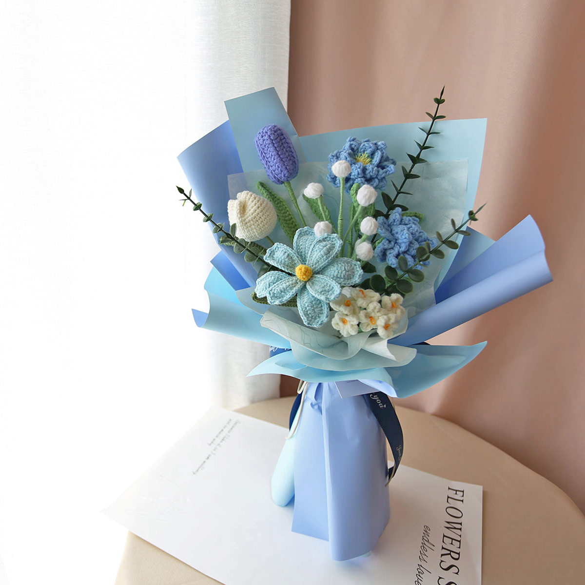 G21｜藍色系針織花束