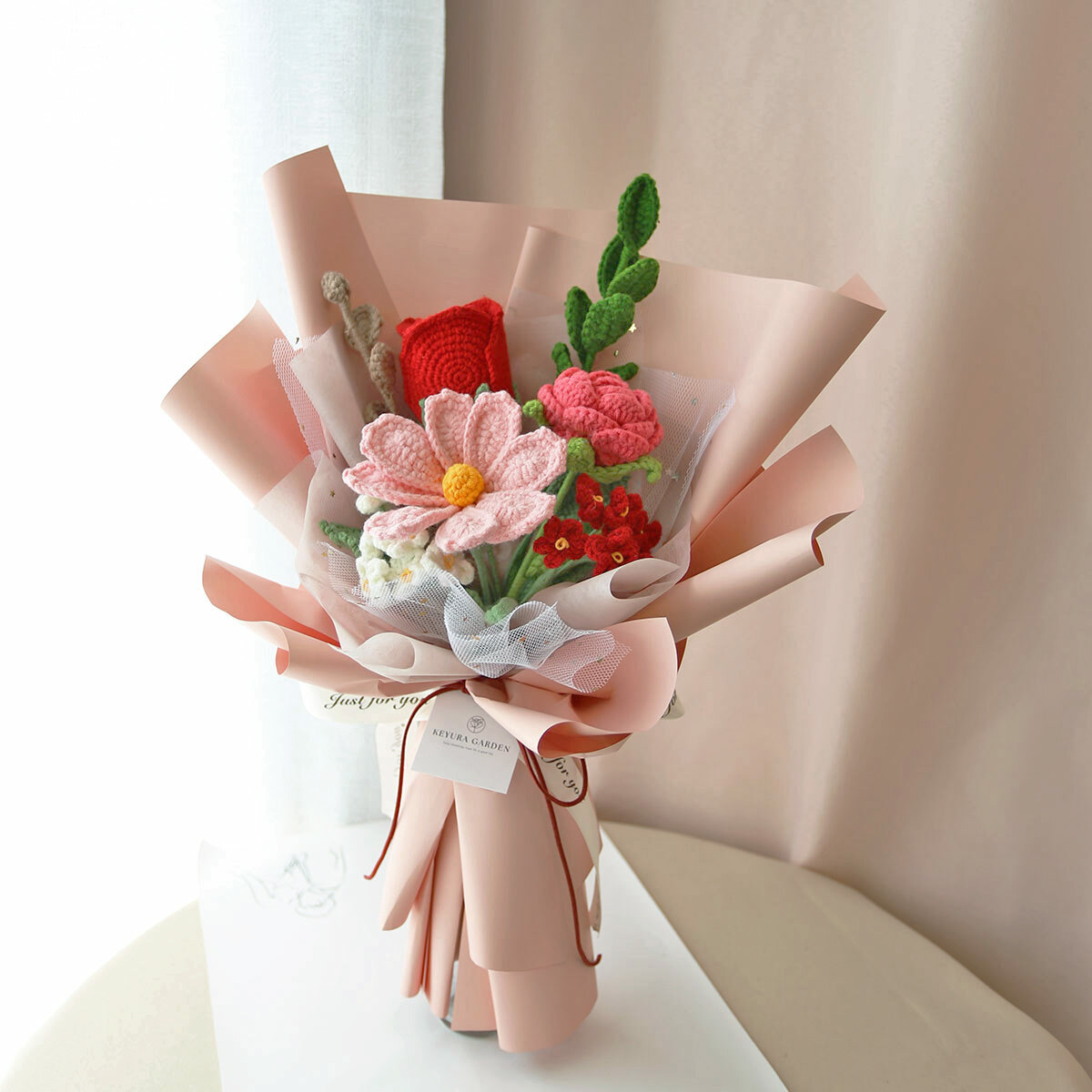 G22｜浪漫花語針織花束