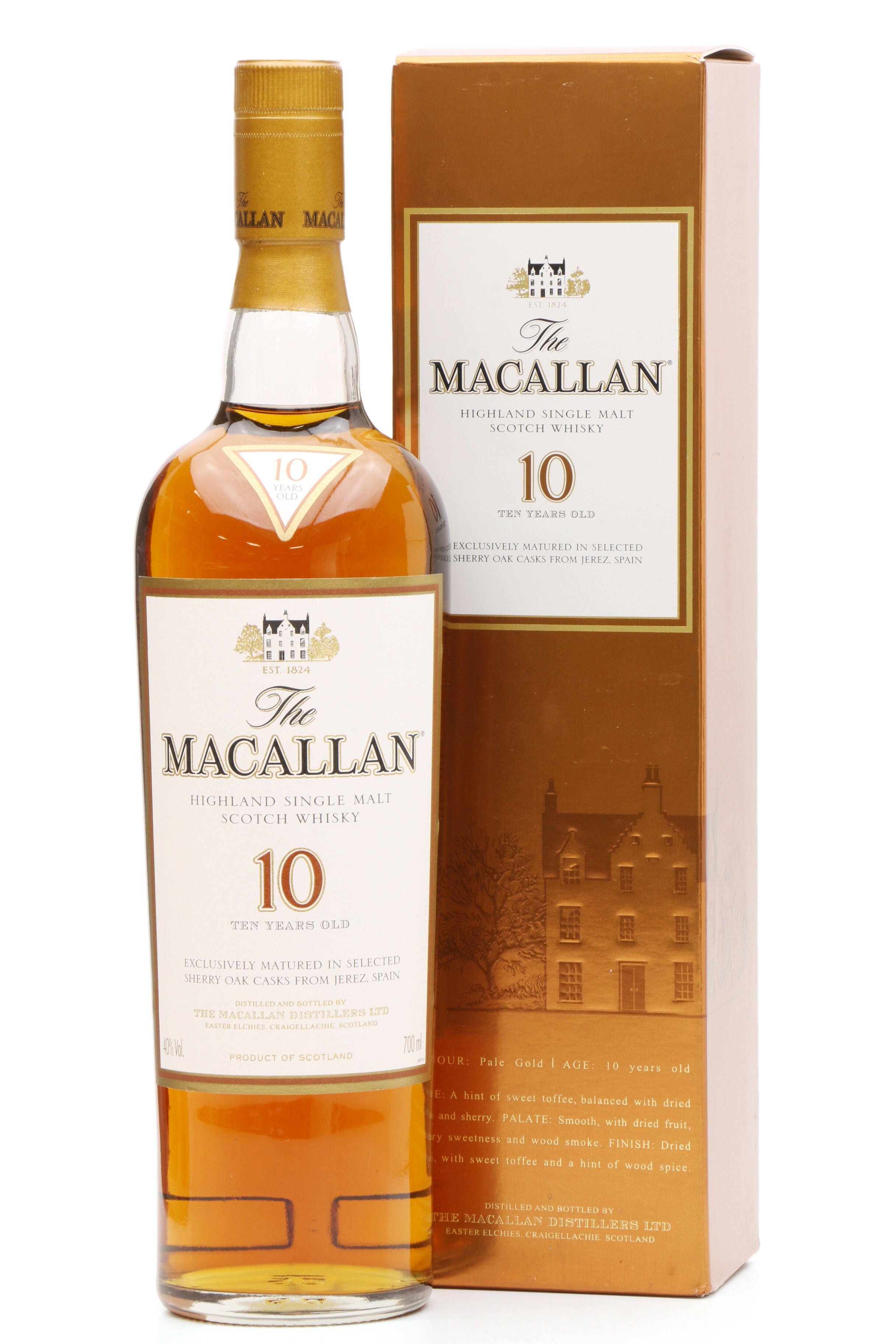 Macallan 10 Year Old Sherry Oak - 70cl/40%