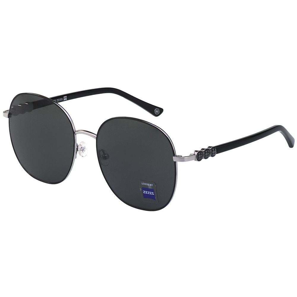 JC WU 墨鏡 太陽眼鏡(黑配銀色)JC6008-1