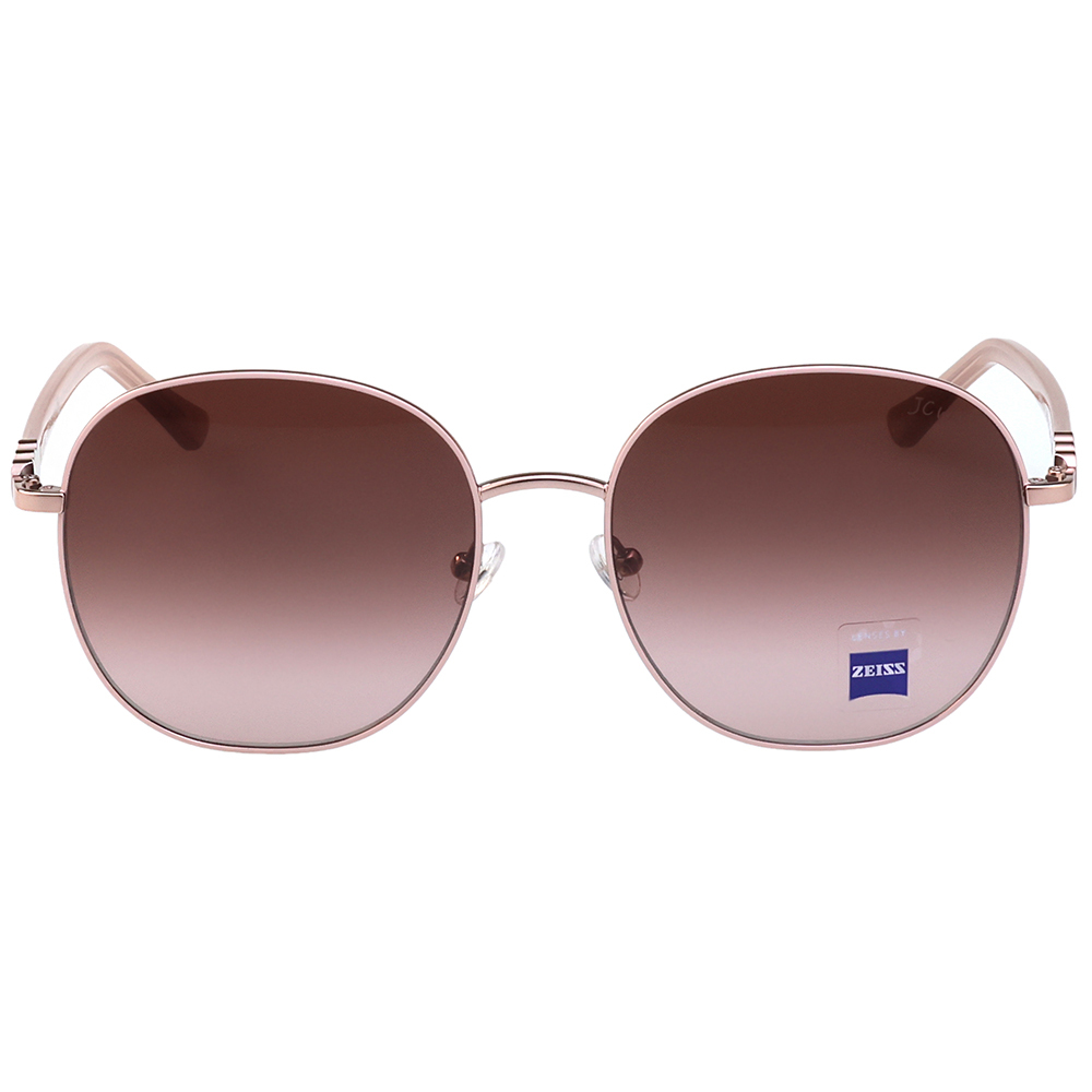 JC WU 墨鏡 太陽眼鏡(玫瑰金咖啡色脚)JC6008-3