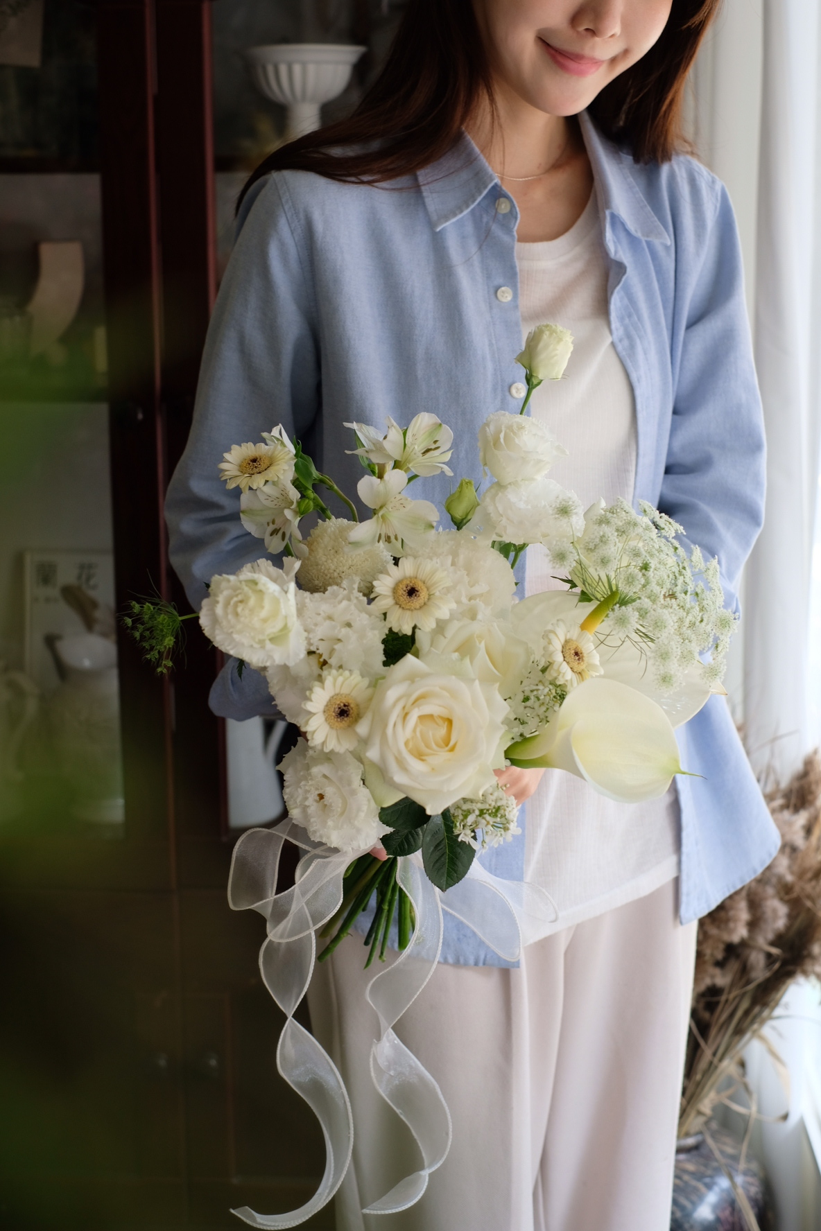 白色浪漫｜鮮花捧花