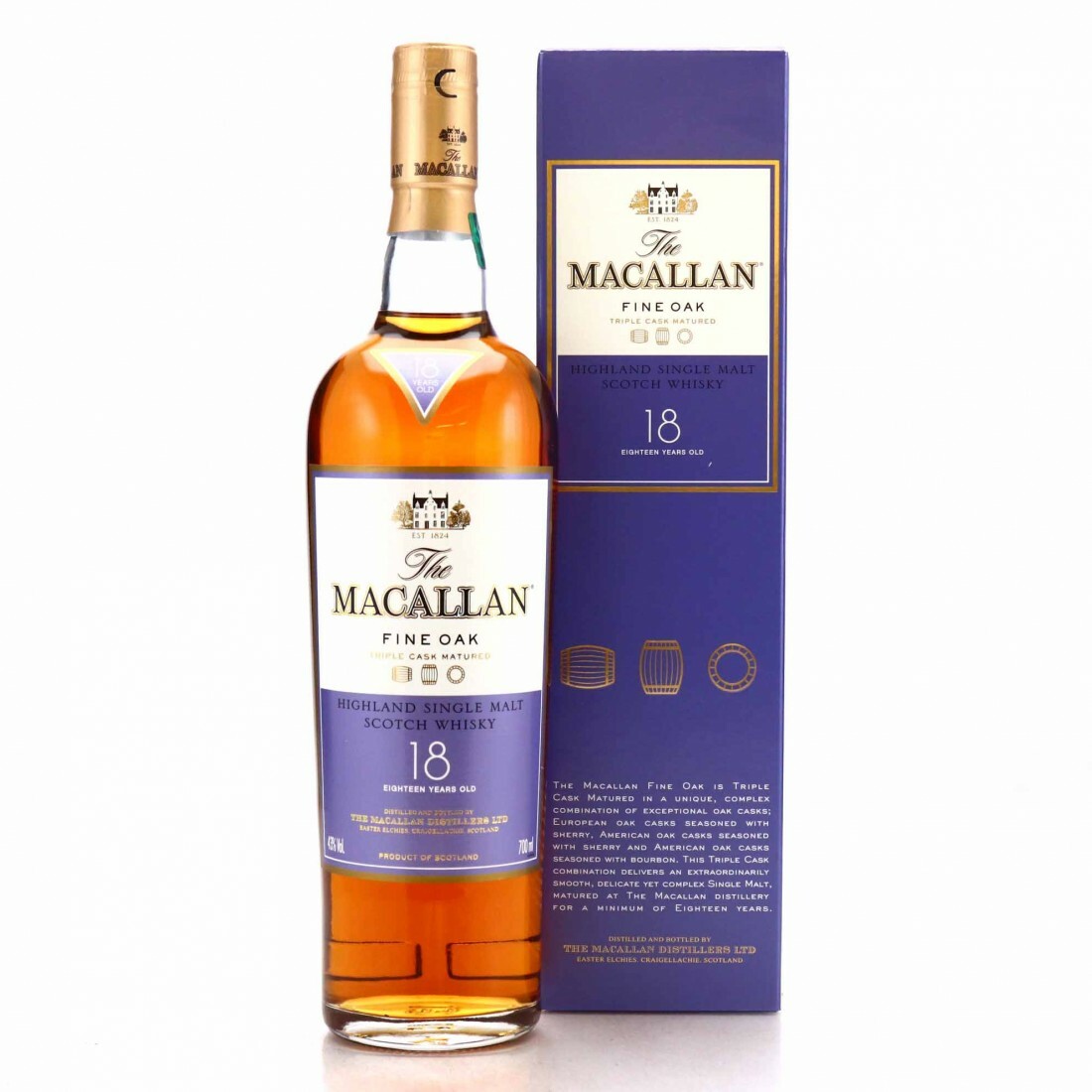 Macallan 18 Year Old Fine Oak - 70cl/43%