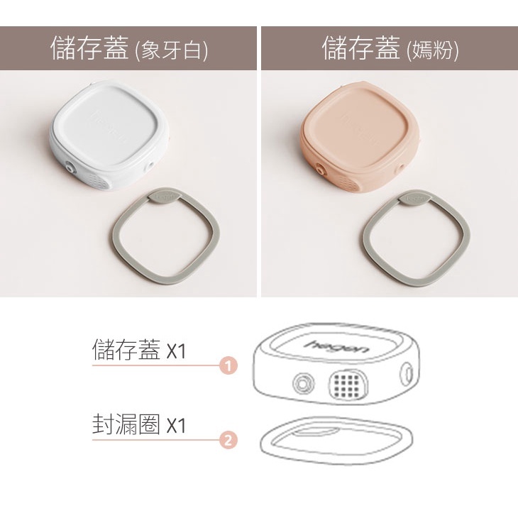 【樂森藥局】 hegen PCTO™ 金色奇蹟奶瓶專用配件區 『叩叩變身好收納儲存蓋』 週邊配件