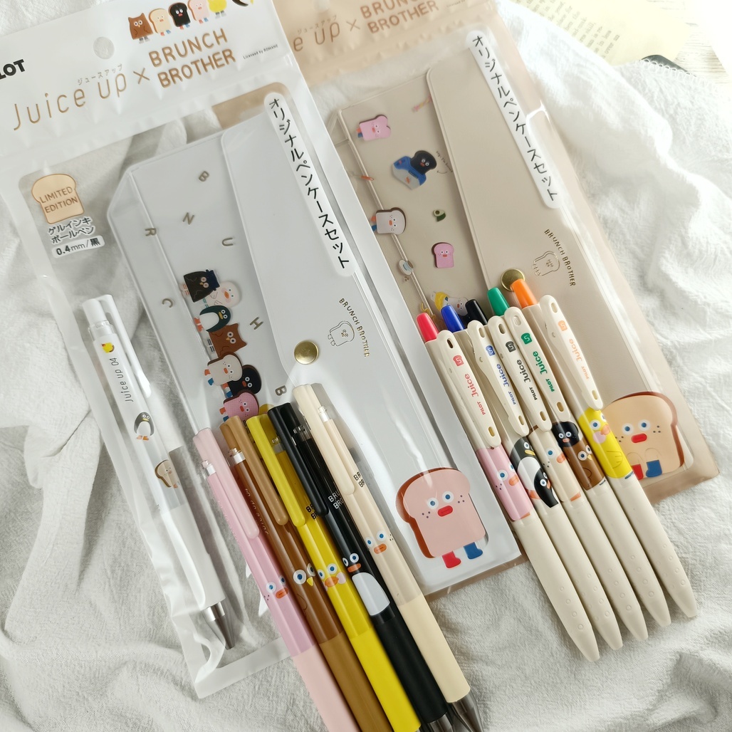 日本PILOT x BRUNCH BROTHER聯名款 超級果汁筆/果汁筆/筆袋組