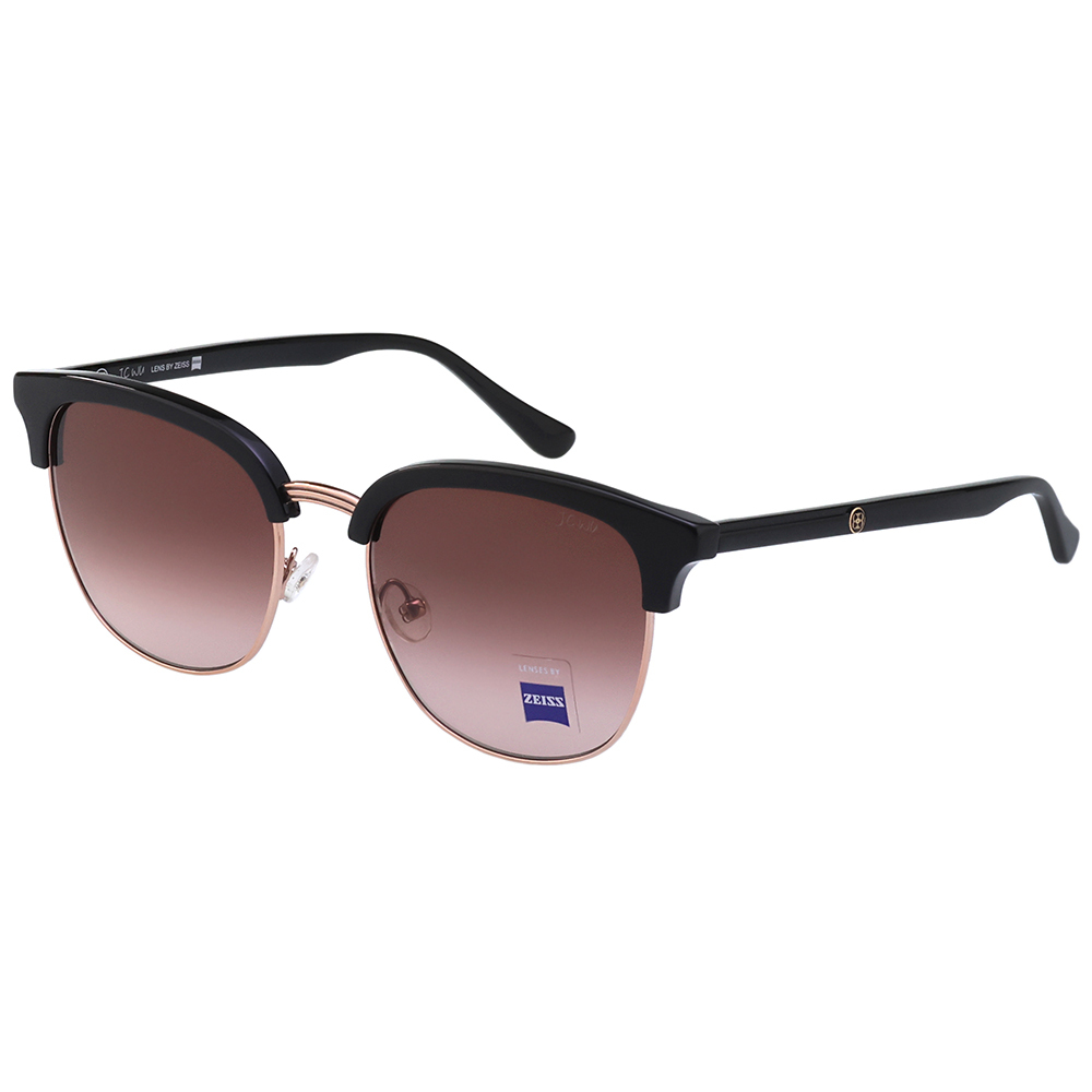 JC WU 墨鏡 太陽眼鏡(黑配玫瑰金色)JC6017-3