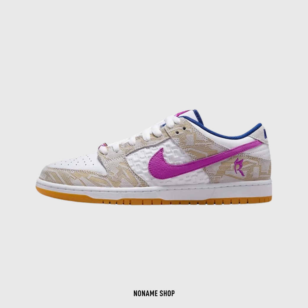 RAYSSA LEAL X NIKE DUNK LOW SB 聯名款 鴛鴦勾 焦糖底 白紫藍 (男款)