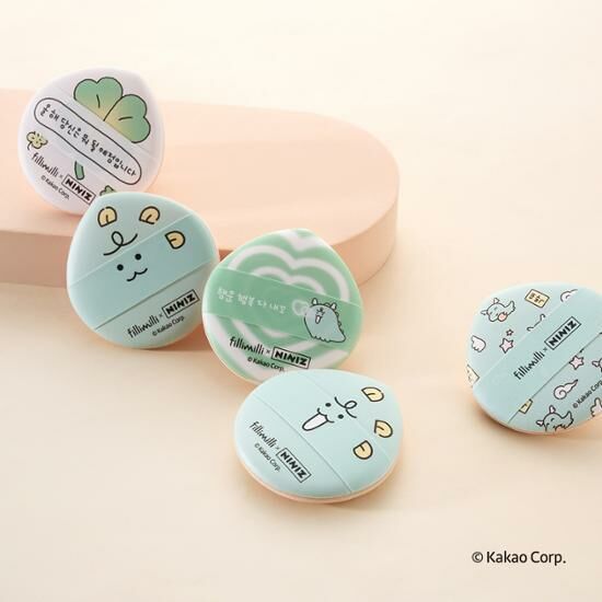 Fillimilli x NINIZ Lucky Beam Cushion Pang Pang Puff 5P [Olive Young Jordi Edition]