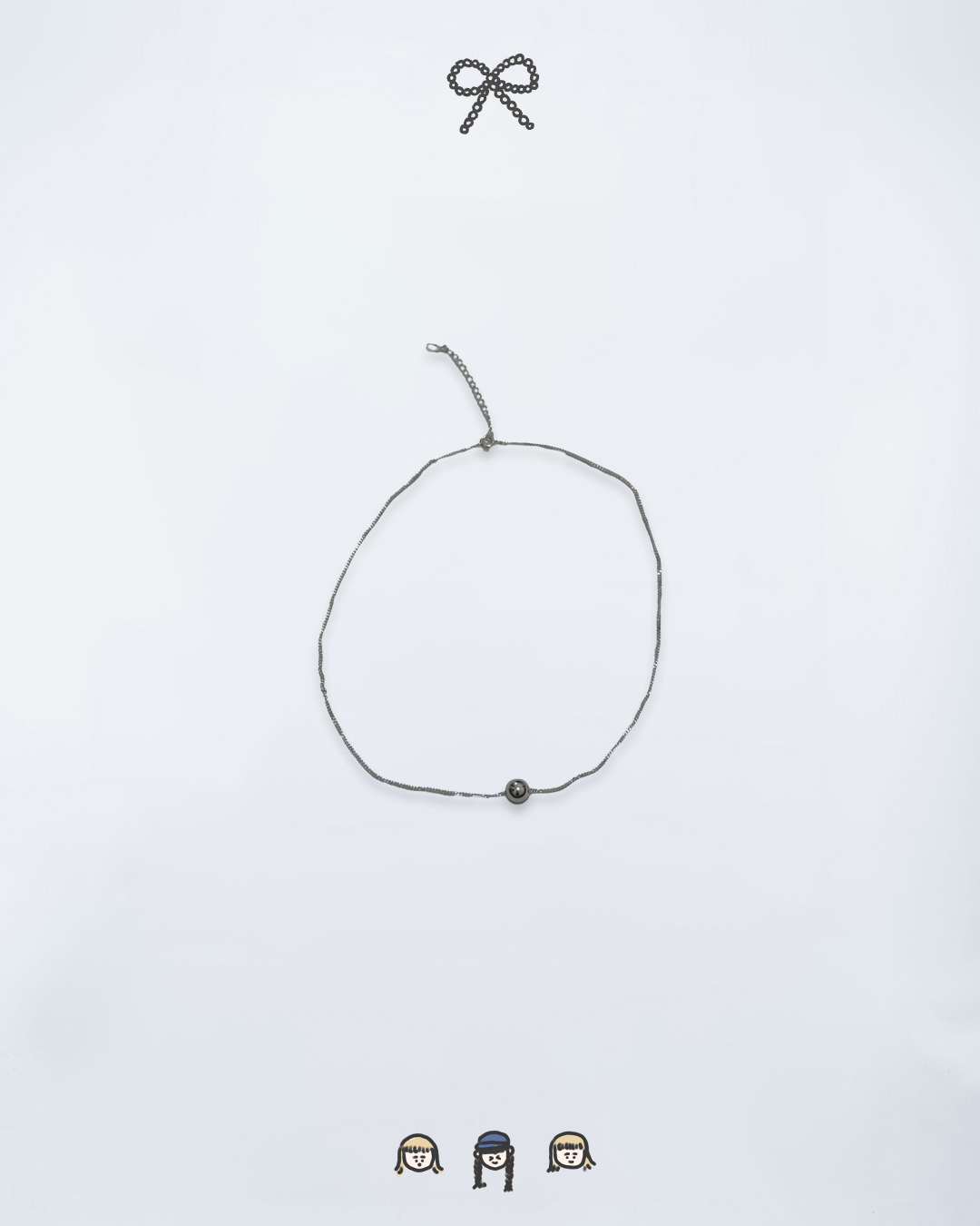 925純銀小銀波幼頸鏈