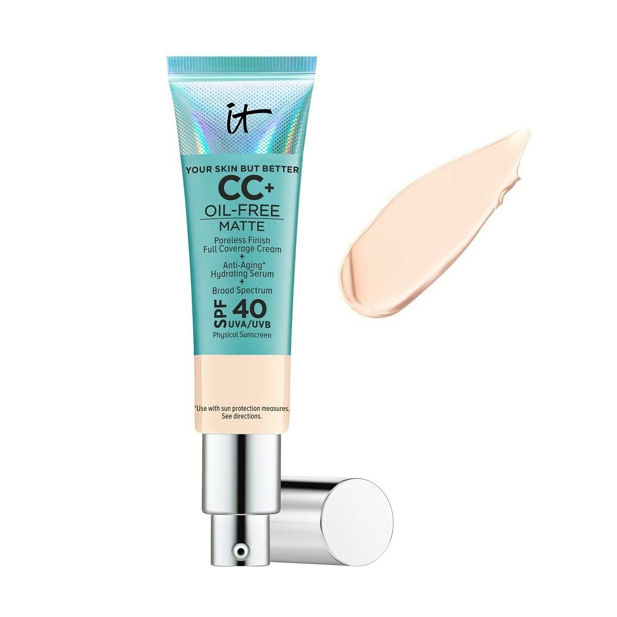 IT Cosmetics - 啞光無油全效遮瑕綠管CC霜粉底液 SPF40 #Fair Light 32ml