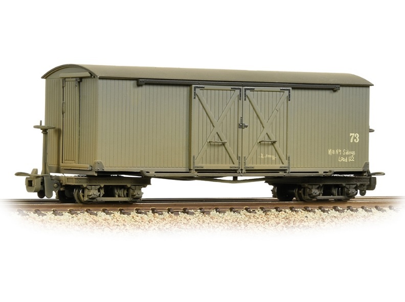 Bachmann 393-026A OO-9規 Bogie Covered Goods Wagon Nocton Estates L. R. Grey [W] 貨車