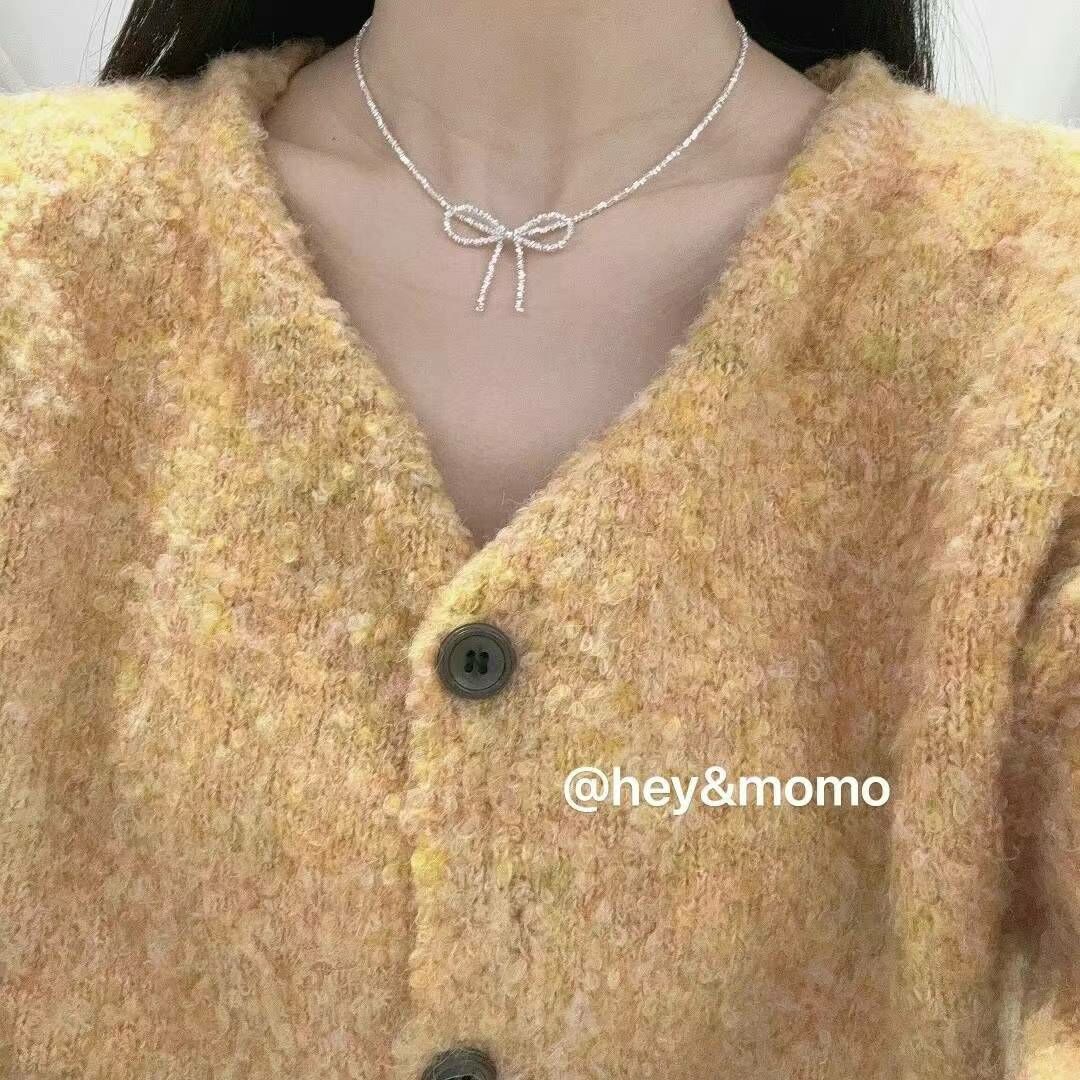 HM2440 碎銀蝴蝶結氣質勁鏈