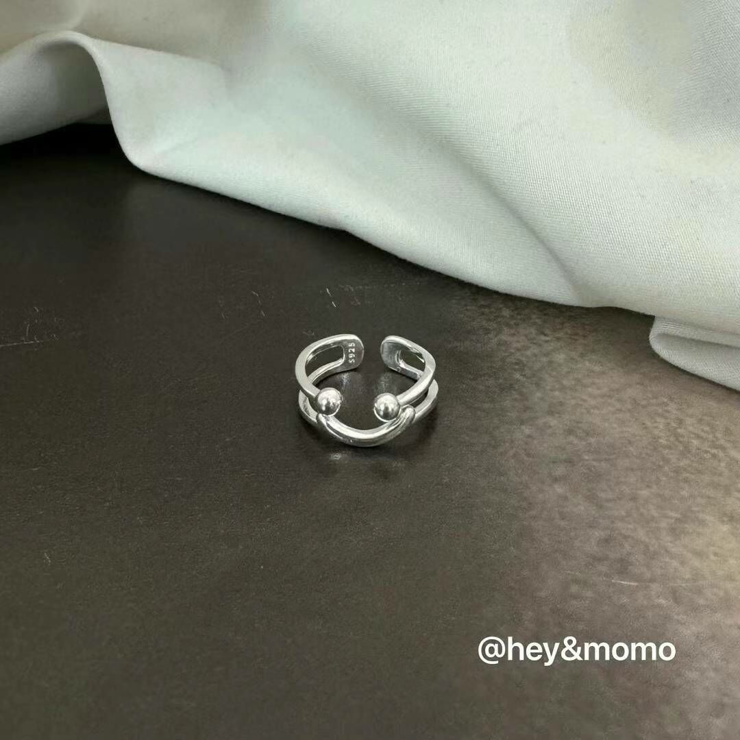 HM2430 晴天笑面簡約開口戒指