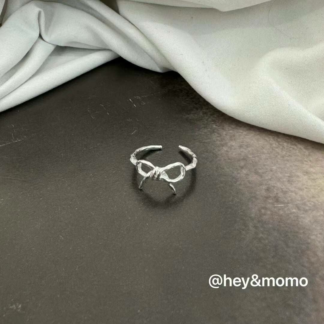 HM2437 不規則蝴蝶結開口戒指