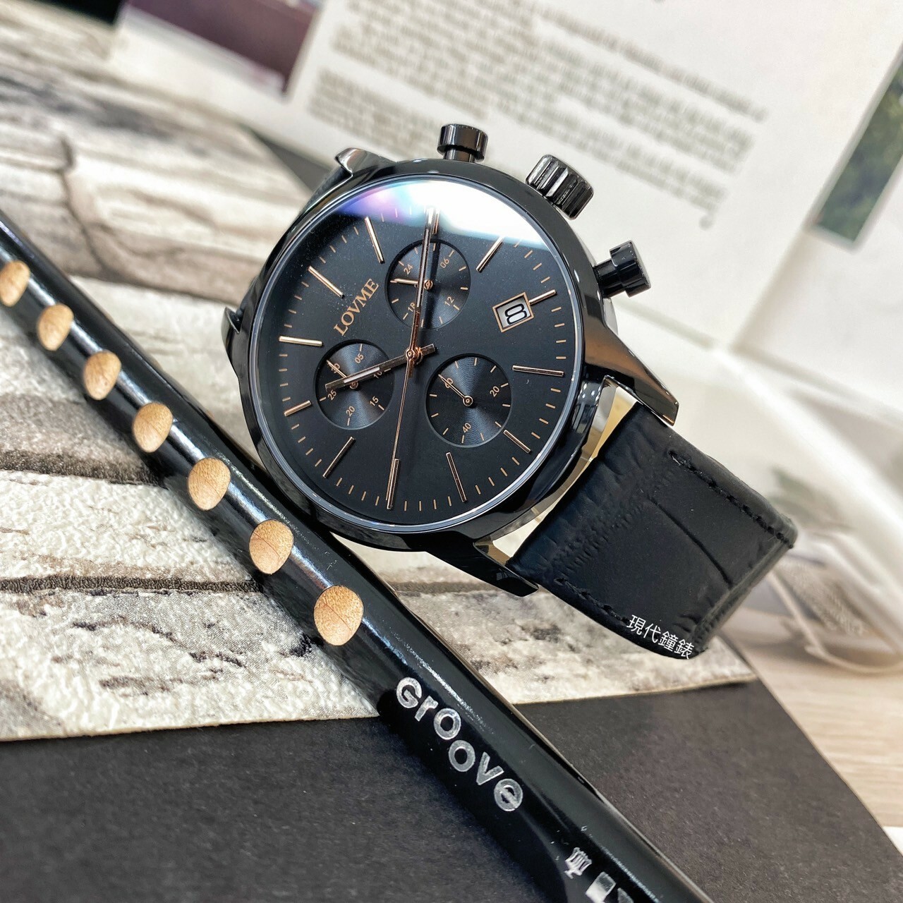 【LOVME】城市獵人個性時尚腕錶 VL0055M-33-341 43mm 現代鐘錶