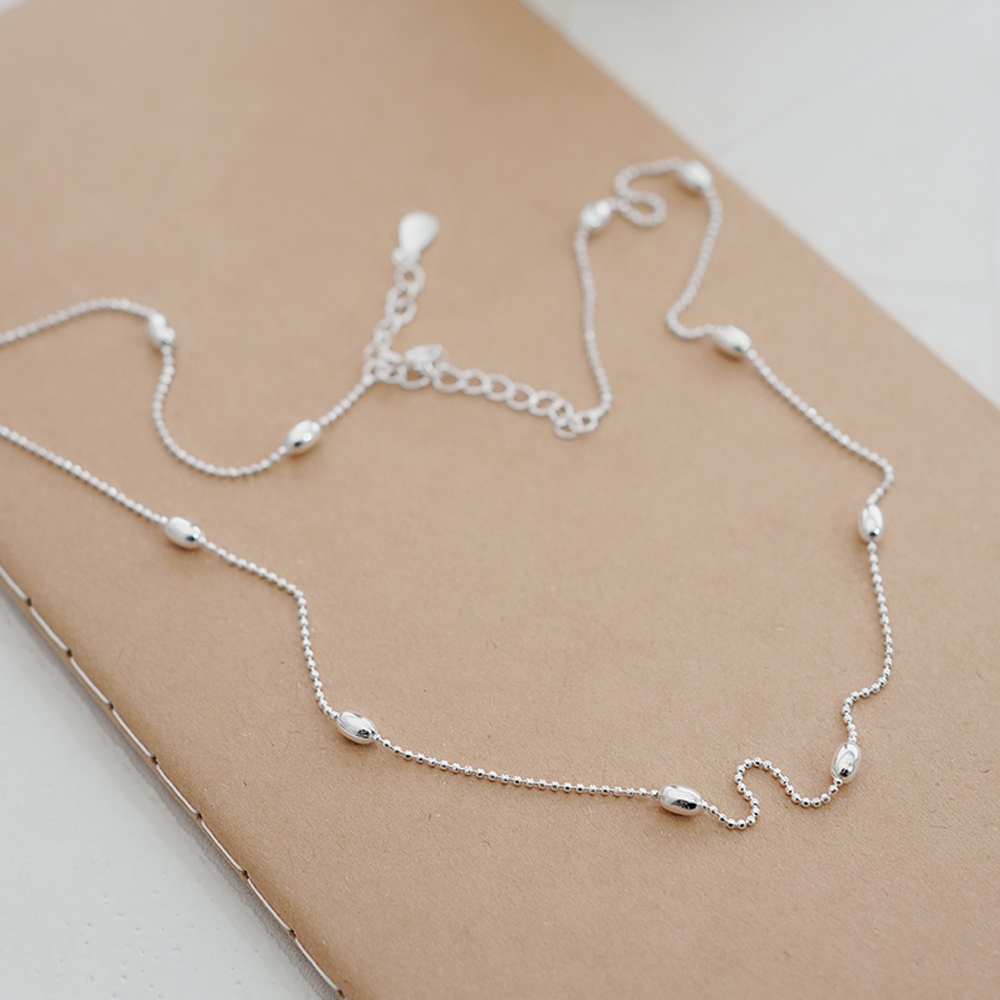 米粒純銀項鍊/SN924 | 畢業禮物 七夕 百搭耐看 個性 鎖骨鏈 女生禮物