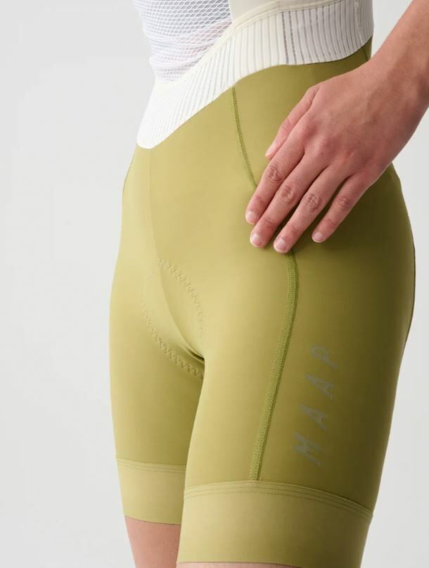 【MAAP】Women's Short Team Bib Evo 女吊帶極短車褲  / Light Ore 芥末黃