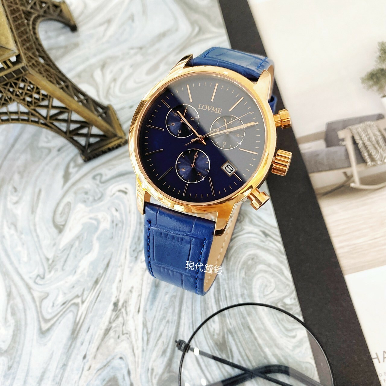 【LOVME】城市獵人個性時尚腕錶 VL0051M-4B-L41(玫瑰金)/ VL0051M-2L-L21(銀色) 43mm 現代鐘錶