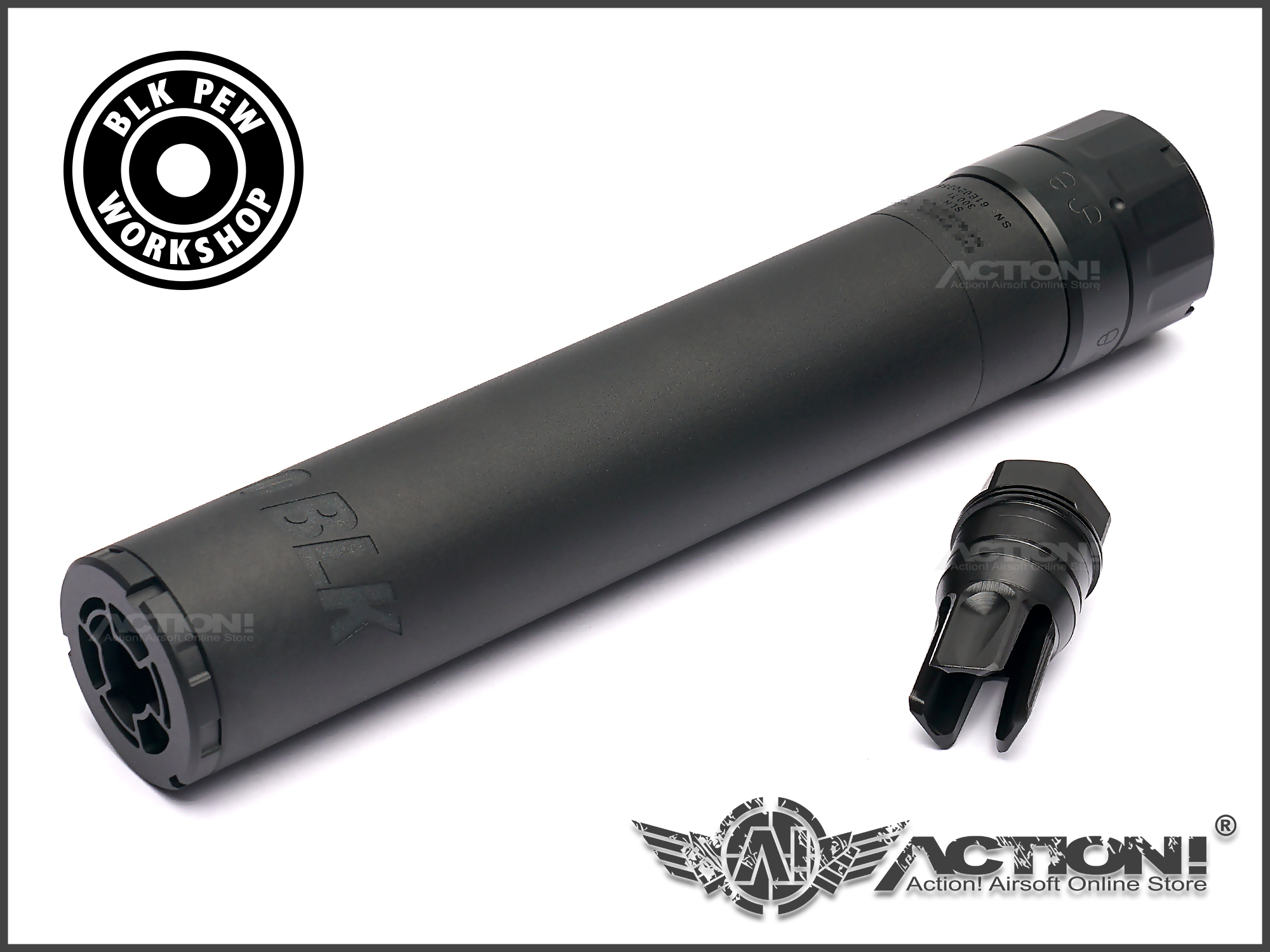 BPW SLH 300blk QD ダミーサプレッサー&マズルブレーキ bk BPW SLH 300スタイルQDダミーサプレッサー+マズルブレーキ