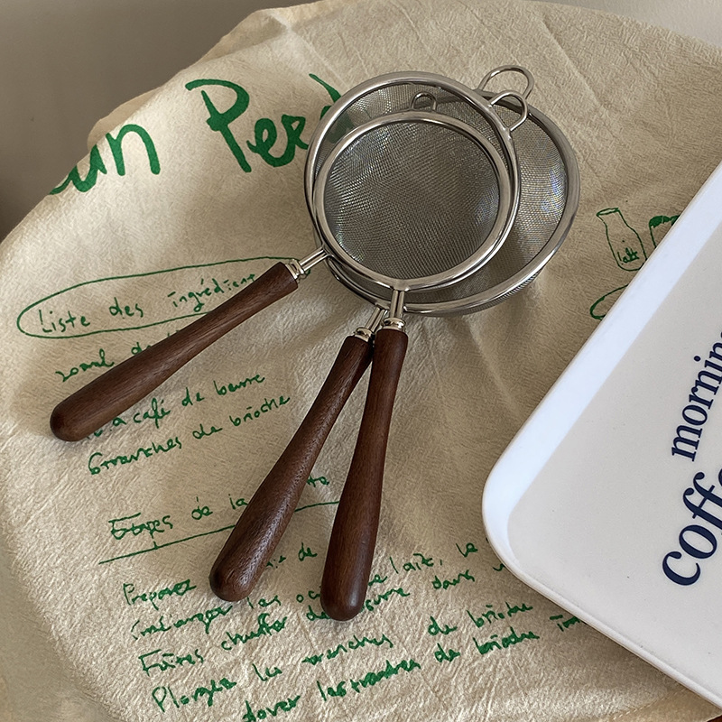 《3902》美式復古黑胡桃木手柄漏匙