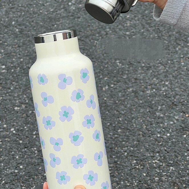 《3903》創意微笑美式不鏽鋼手提保溫杯500ML