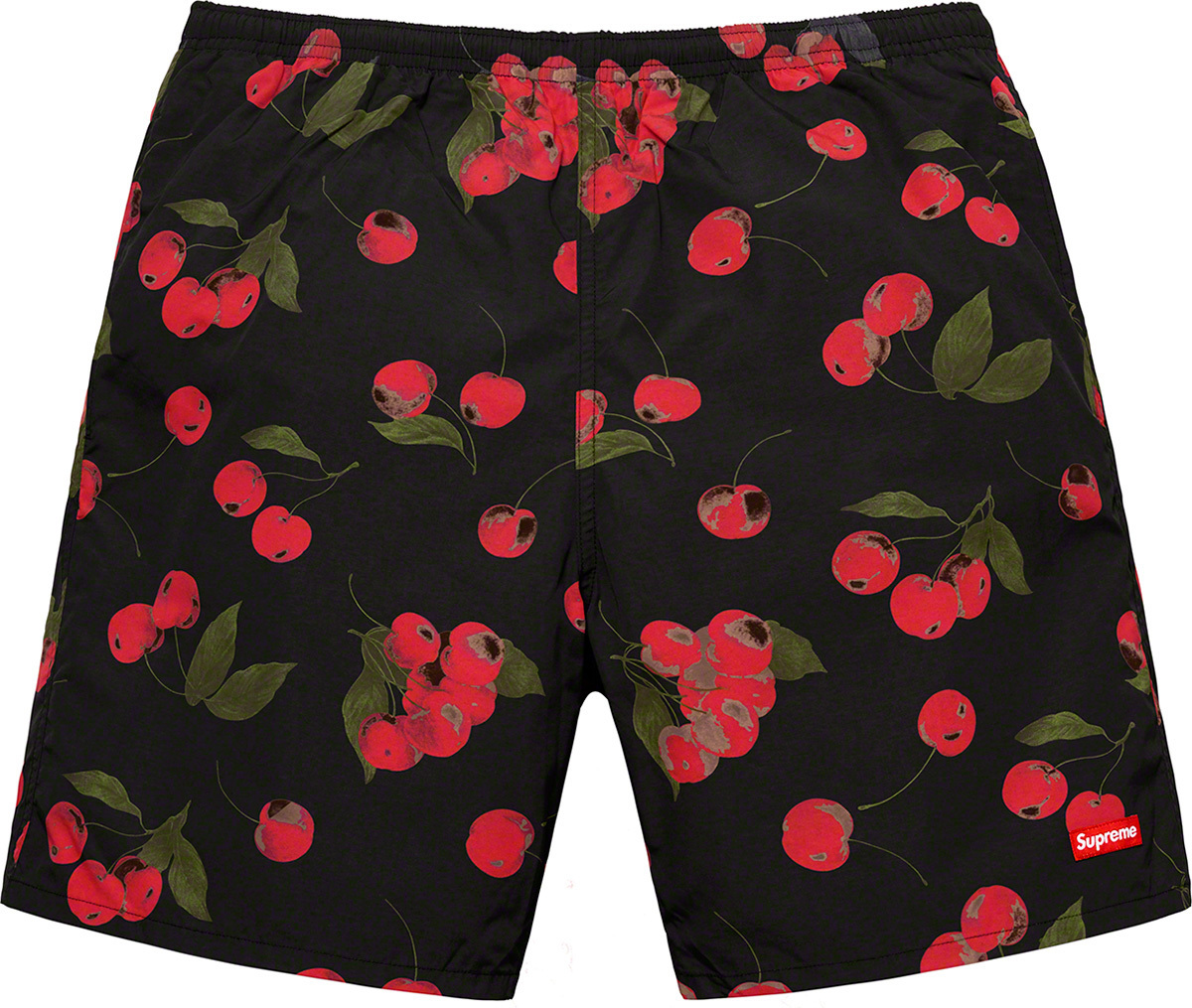 2019SS SUPREME Nylon Water Short 休閒 櫻桃 短褲