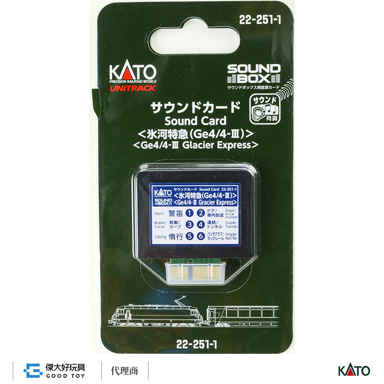 KATO 22-251-1 音效卡 電車＜冰河特急 /Ge4/4-III＞