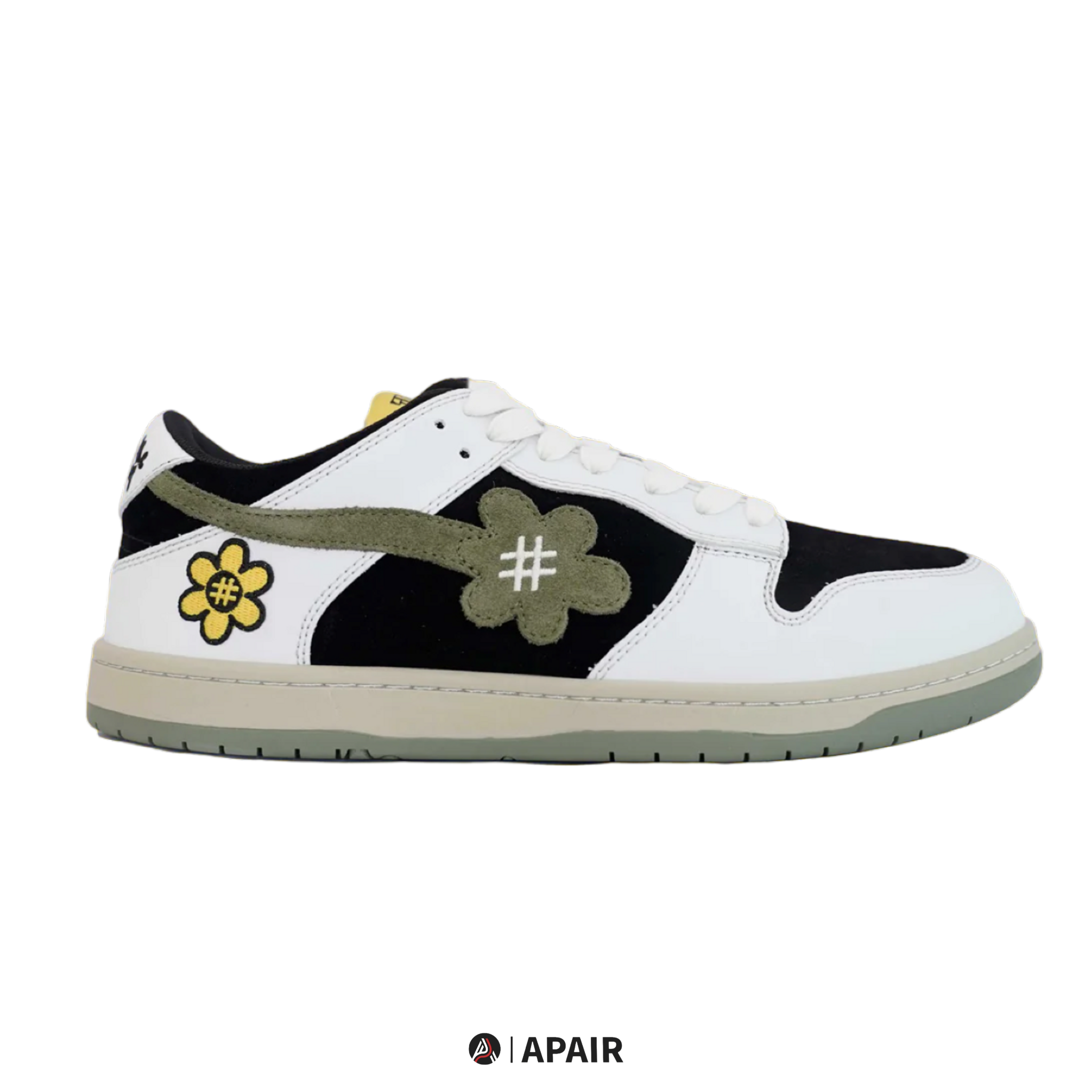 【APAIR】預購 WATER THE PLANT Wtp “White Truffle” Kicks Olive Green 日本限定 橄欖綠 倒鉤 刺繡 花花 小花鞋