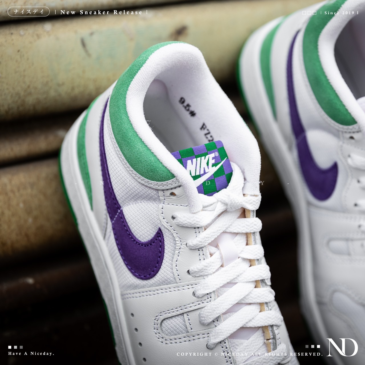 NICEDAY 現貨 Nike Mac Attack Wimbledon 白綠 紫勾 男款 FZ2097-101