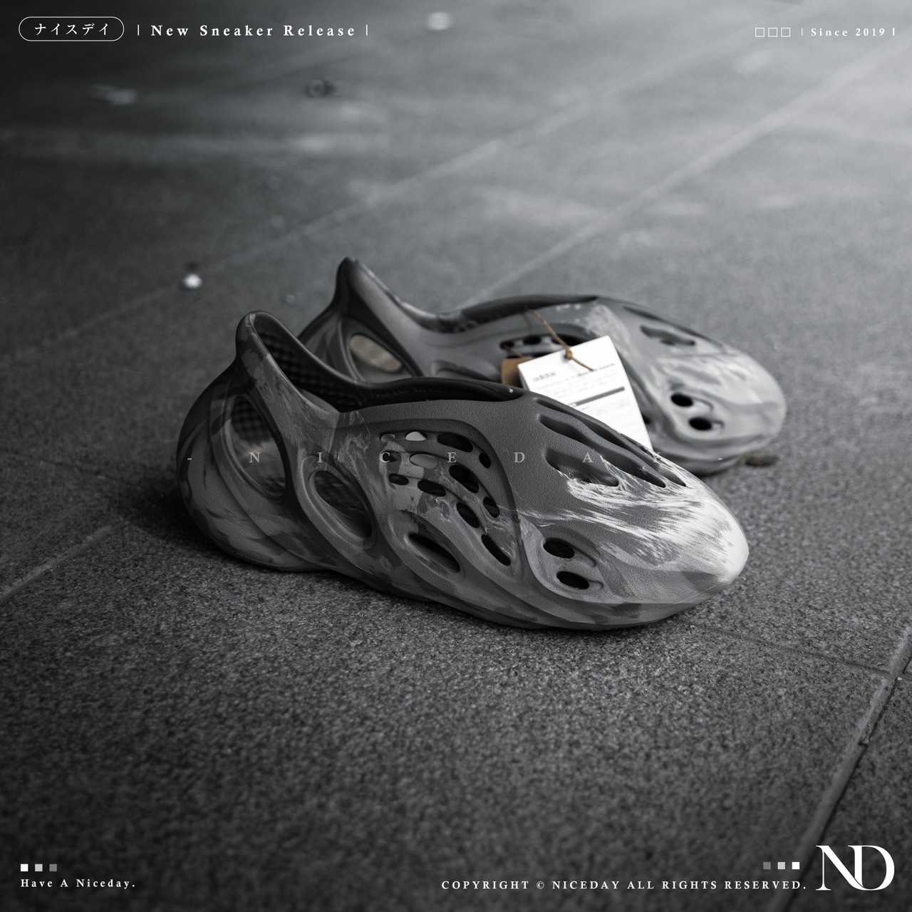 NICEDAY 優惠代購 Adidas Yeezy Foam Runner Mx Granite 水泥灰 男女尺寸 IE4931