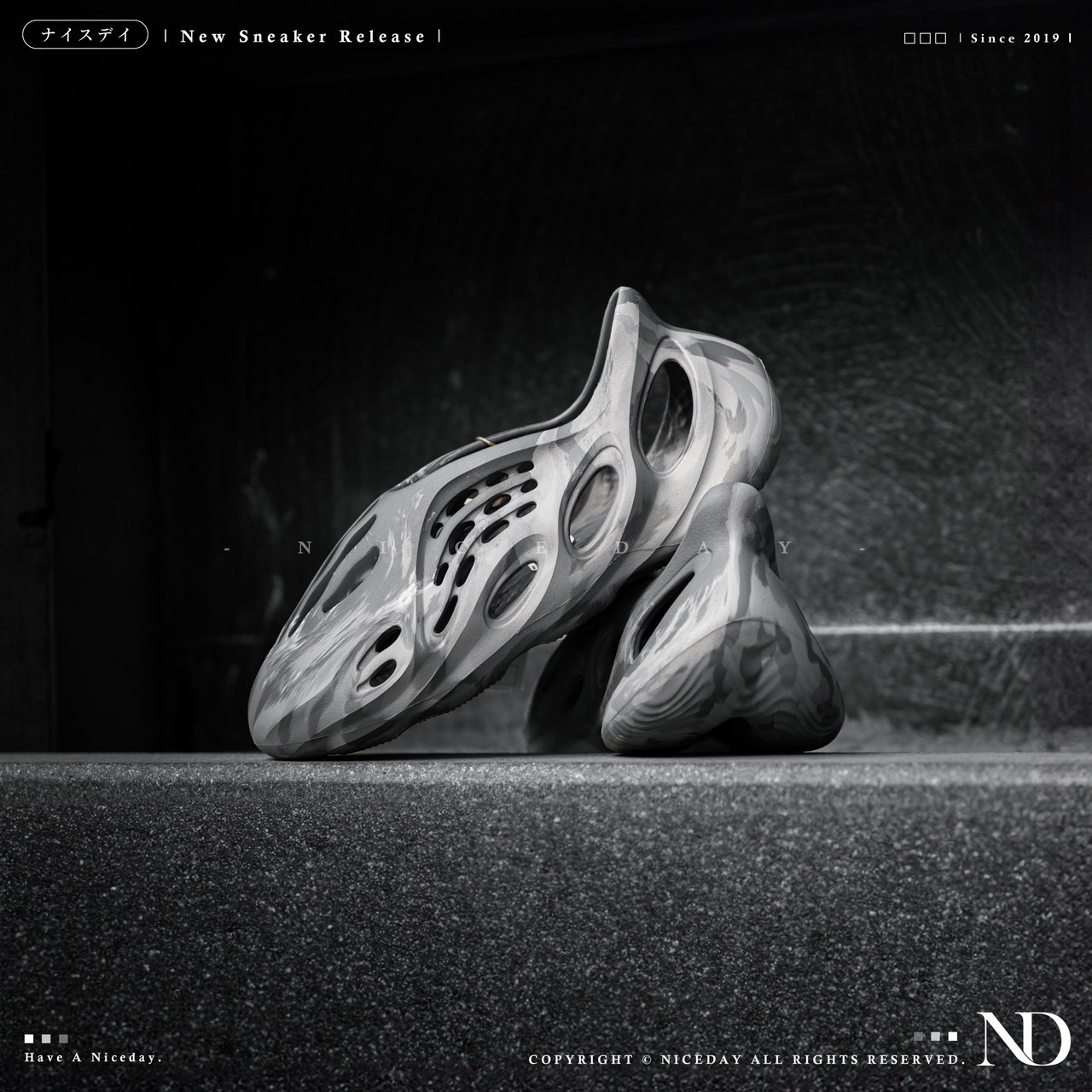 NICEDAY 優惠代購 Adidas Yeezy Foam Runner Mx Granite 水泥灰 男女尺寸 IE4931