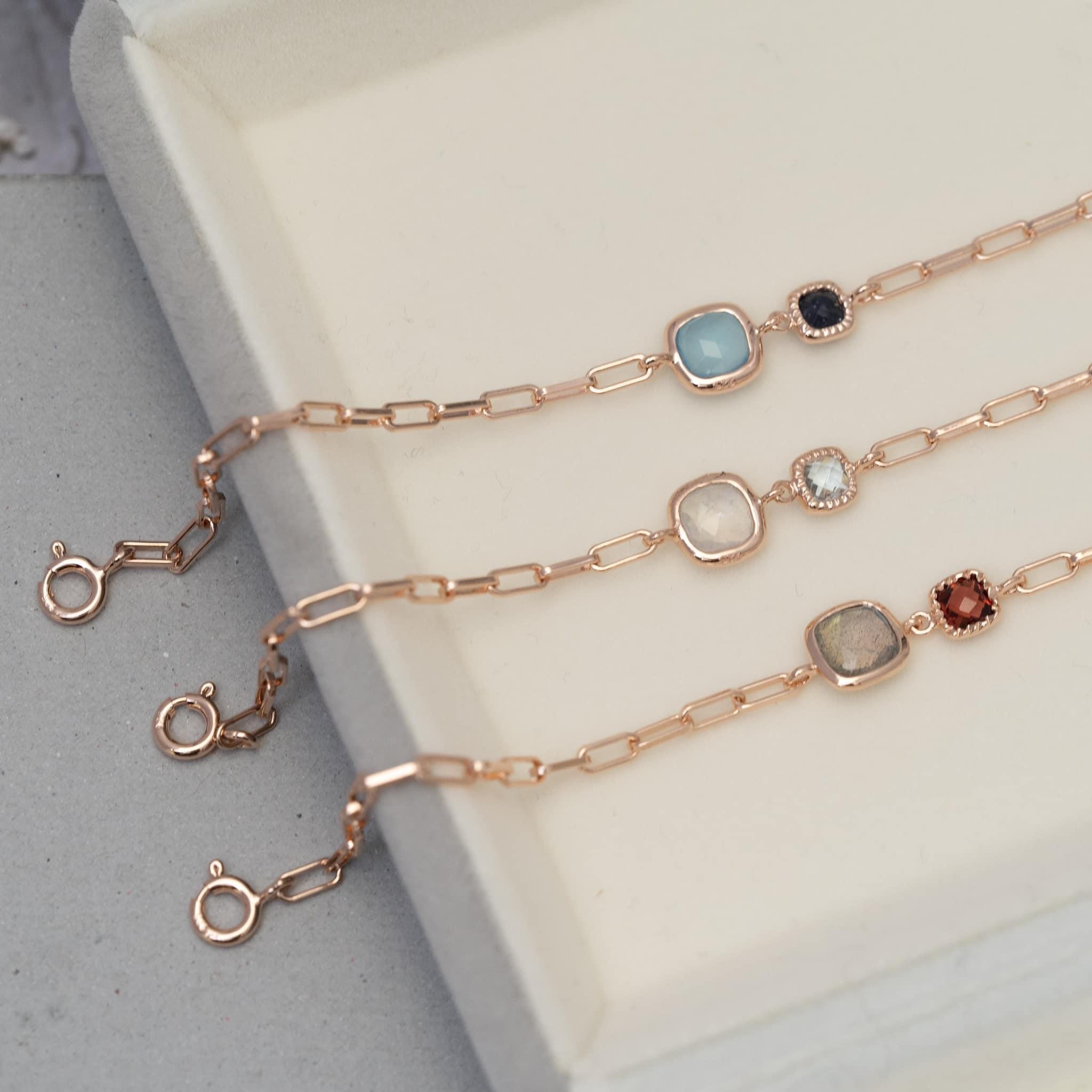 半寶月亮石手鏈