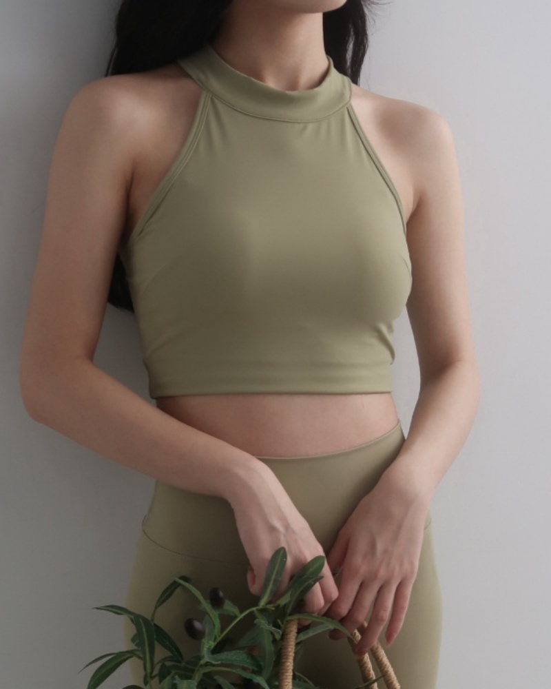 Lily bratop 高領美背運動背心 / 酪梨