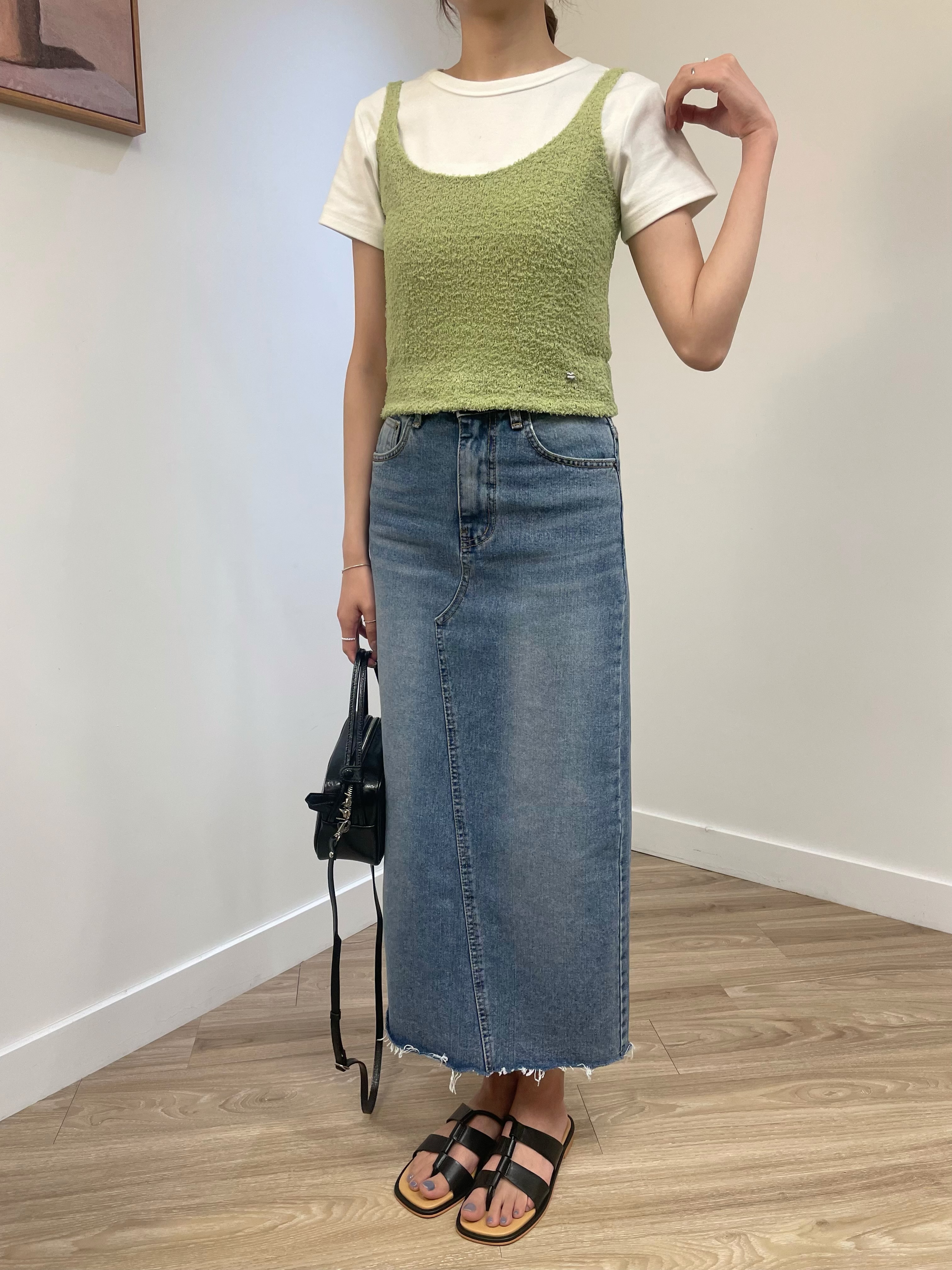 不一樣的毛巾料愛心小吊牌背心