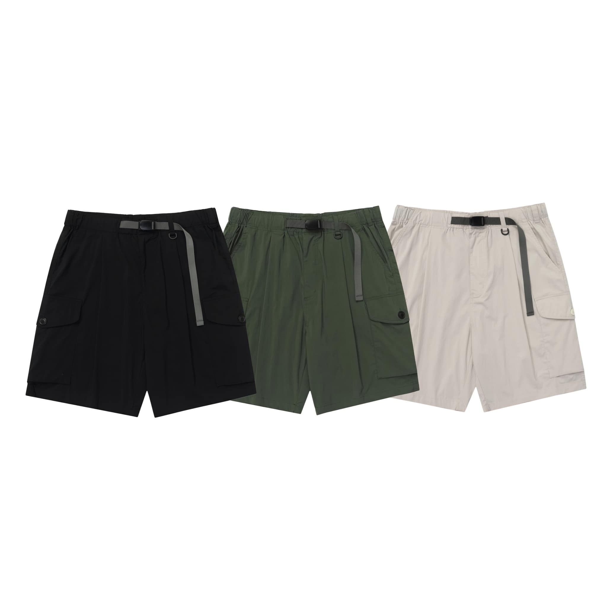 Unbent 24s/s blended fabric cargo shorts