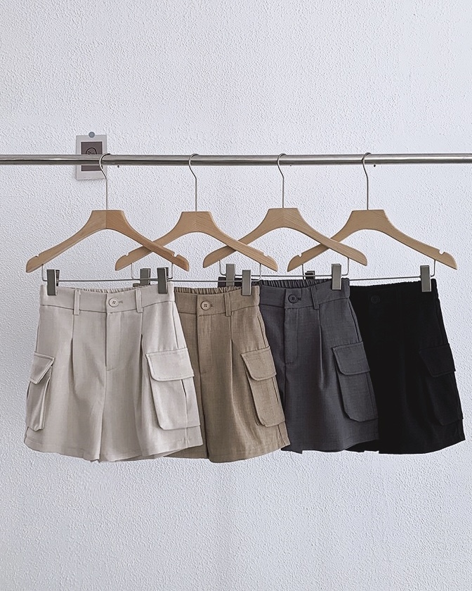 P7530 - High Waist Short Pant (Pre Order)