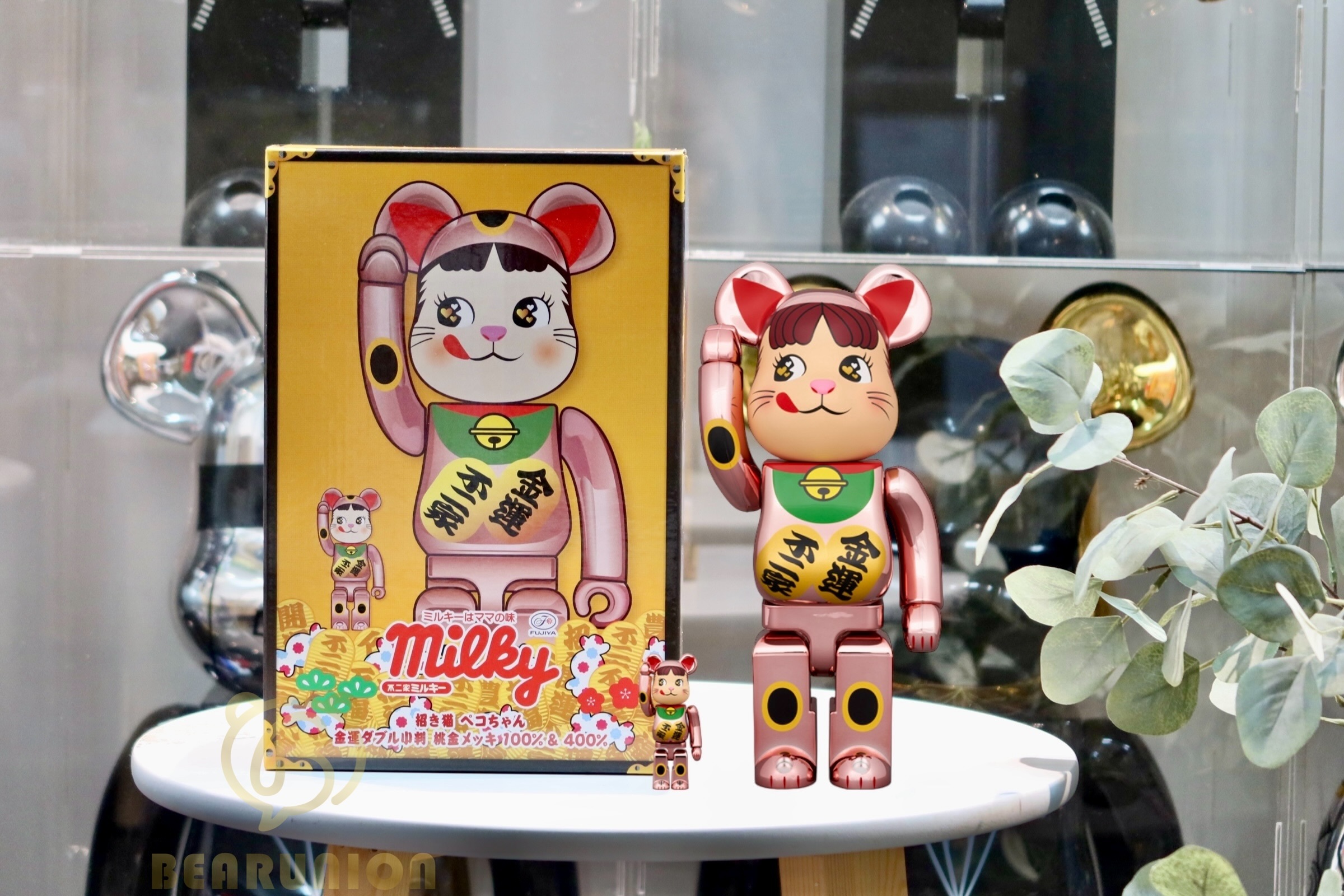 BE@RBRICK - BE@RBRICK 招き猫 金運ダブル小判 桃金メッキ 400% &amp; 100% MEDICOM TOY OFFICIAL BLOG（メディコム・トイ オフィシャル
