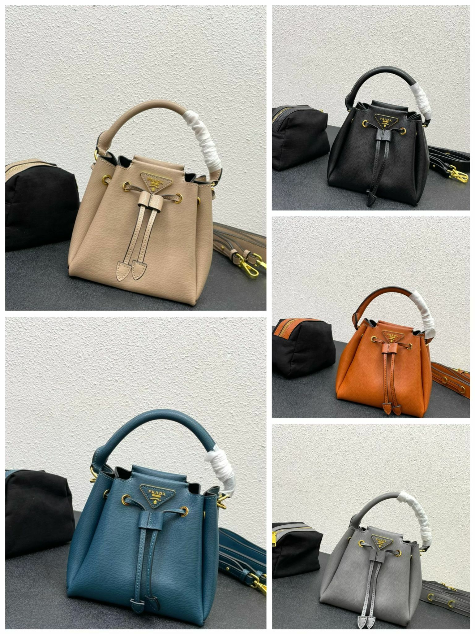 《PRADA》2024早春新款mini水桶包