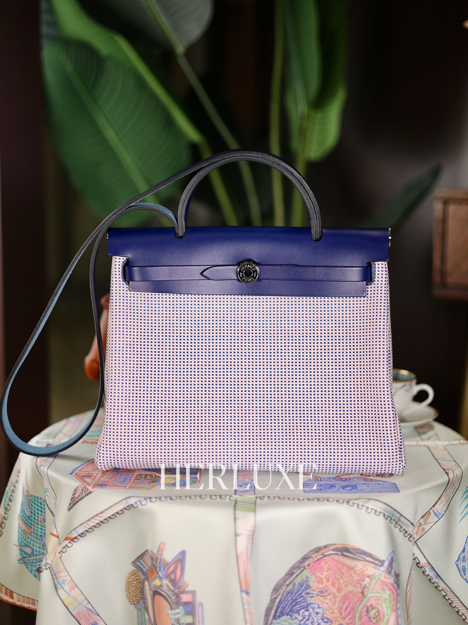 Herbag 31 mauve/ bleu ck canvas Z ( 99% new )