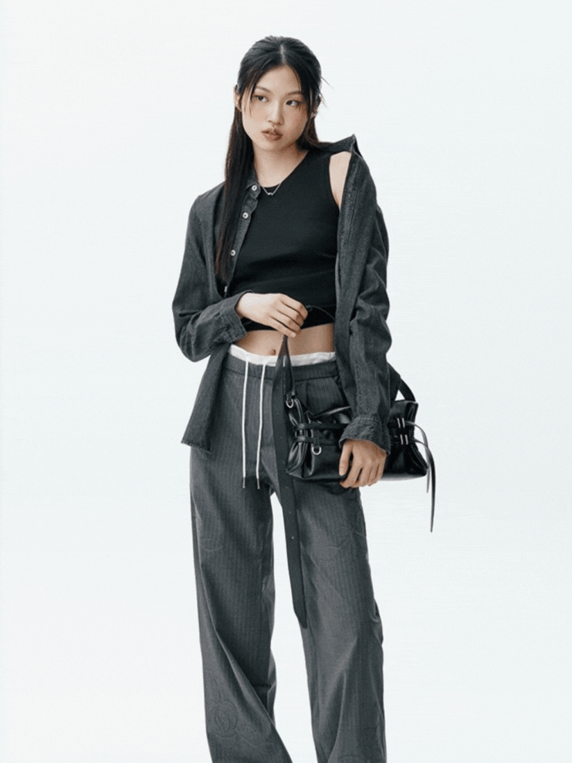 Matin Kim] DOUBLE BELTED STRAP MINI BAG