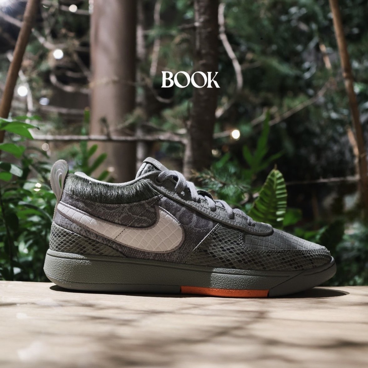 Nike Book 1 EP Hike 灰土蛇麟鱷魚紋 實戰訓練鞋 籃球鞋